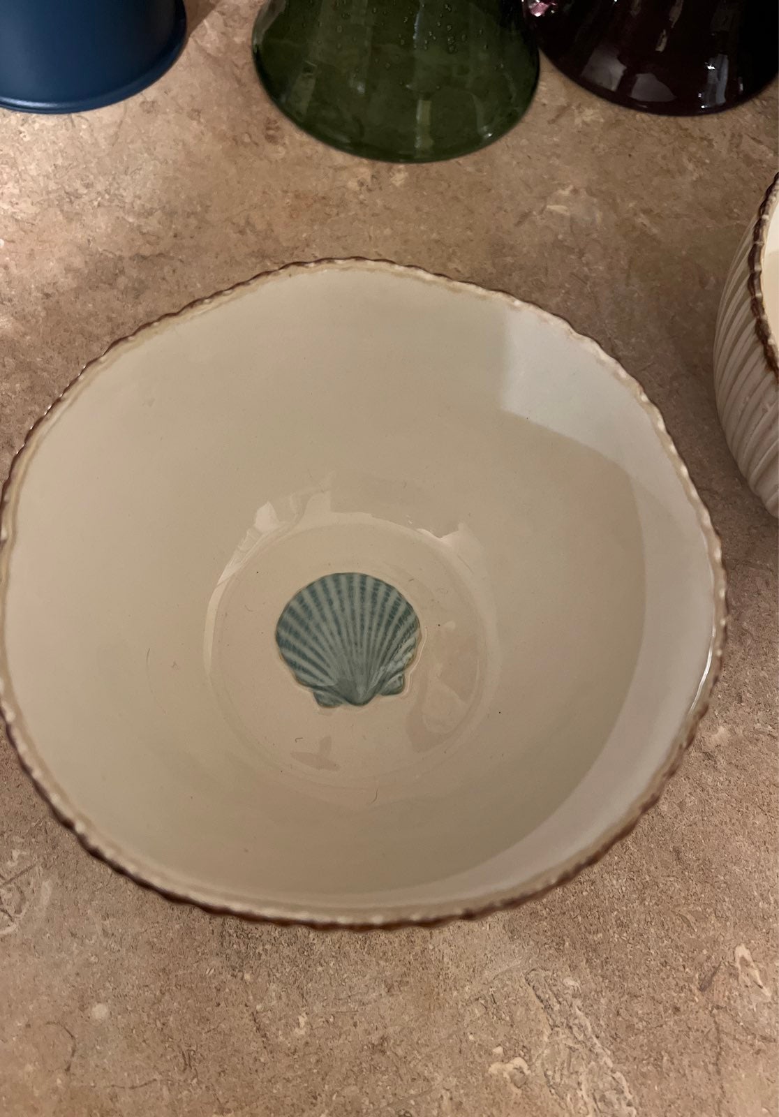 Cracker barrel sea shell bowl set