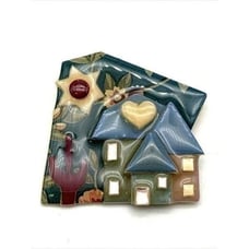Vintage House Pins by Lucinda Brooch Geometric Floral Cactus Sunshine Heart