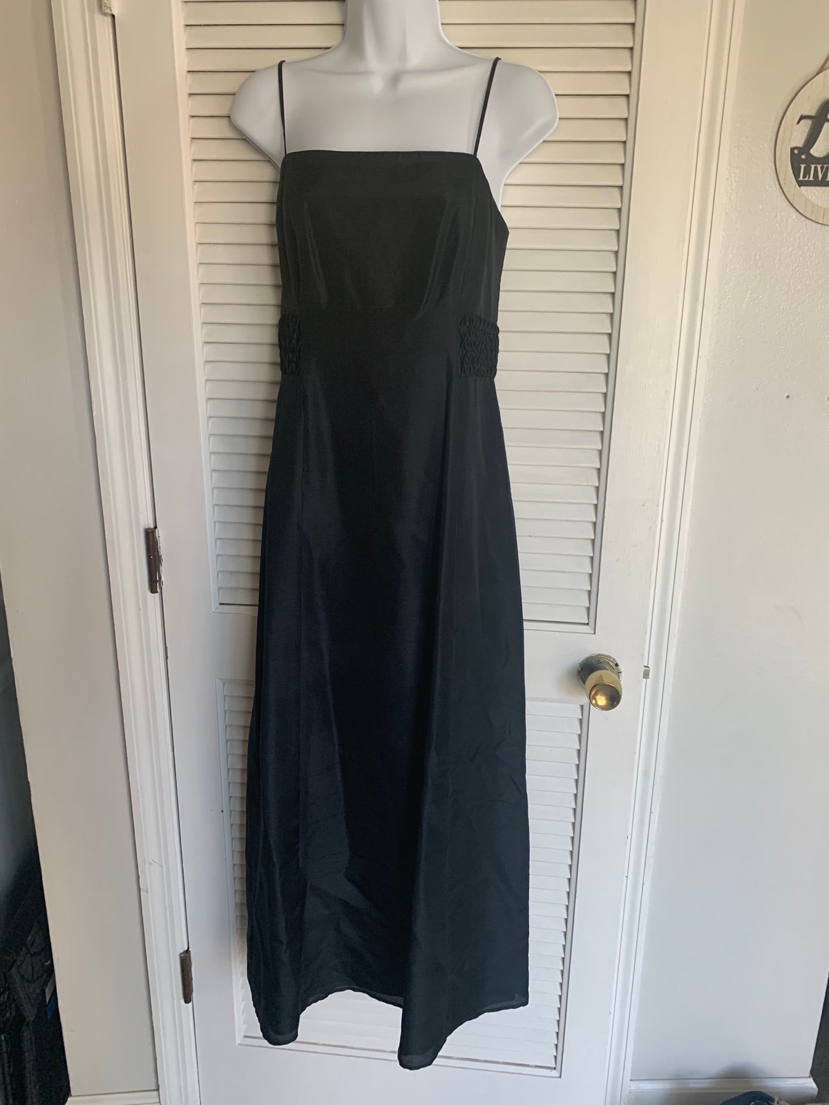Ann Taylor women’s black silk slip dress size 6