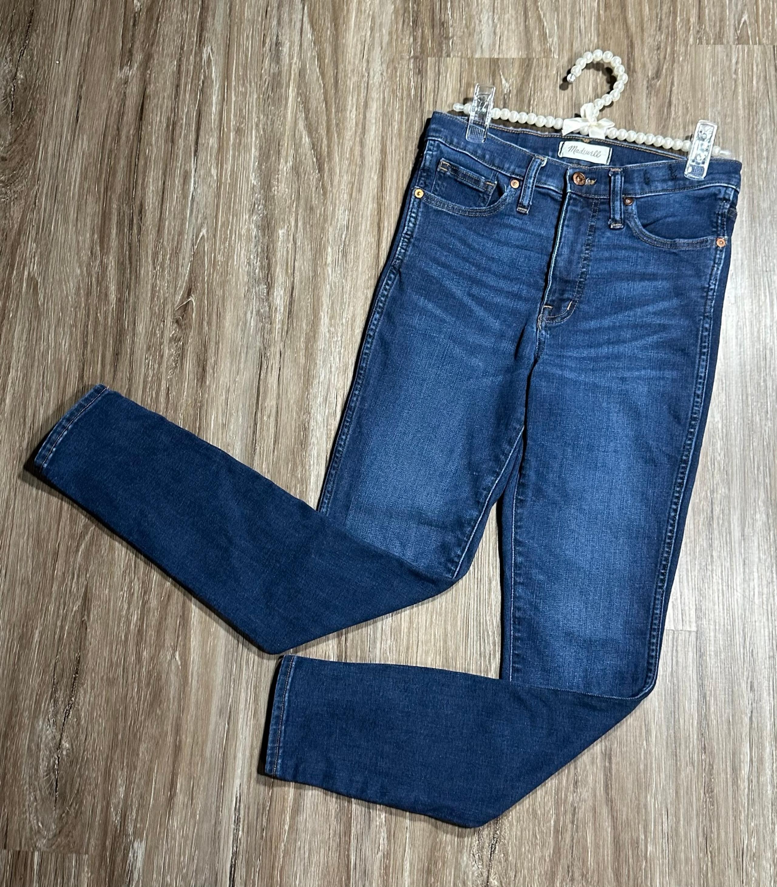 Madewell 10” High Hise Super Skinny Dark Wash Jeans Women’s Size 27