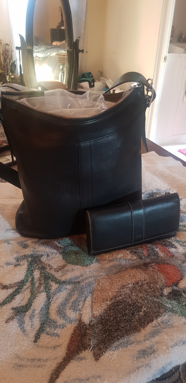 Coach bag with wallet