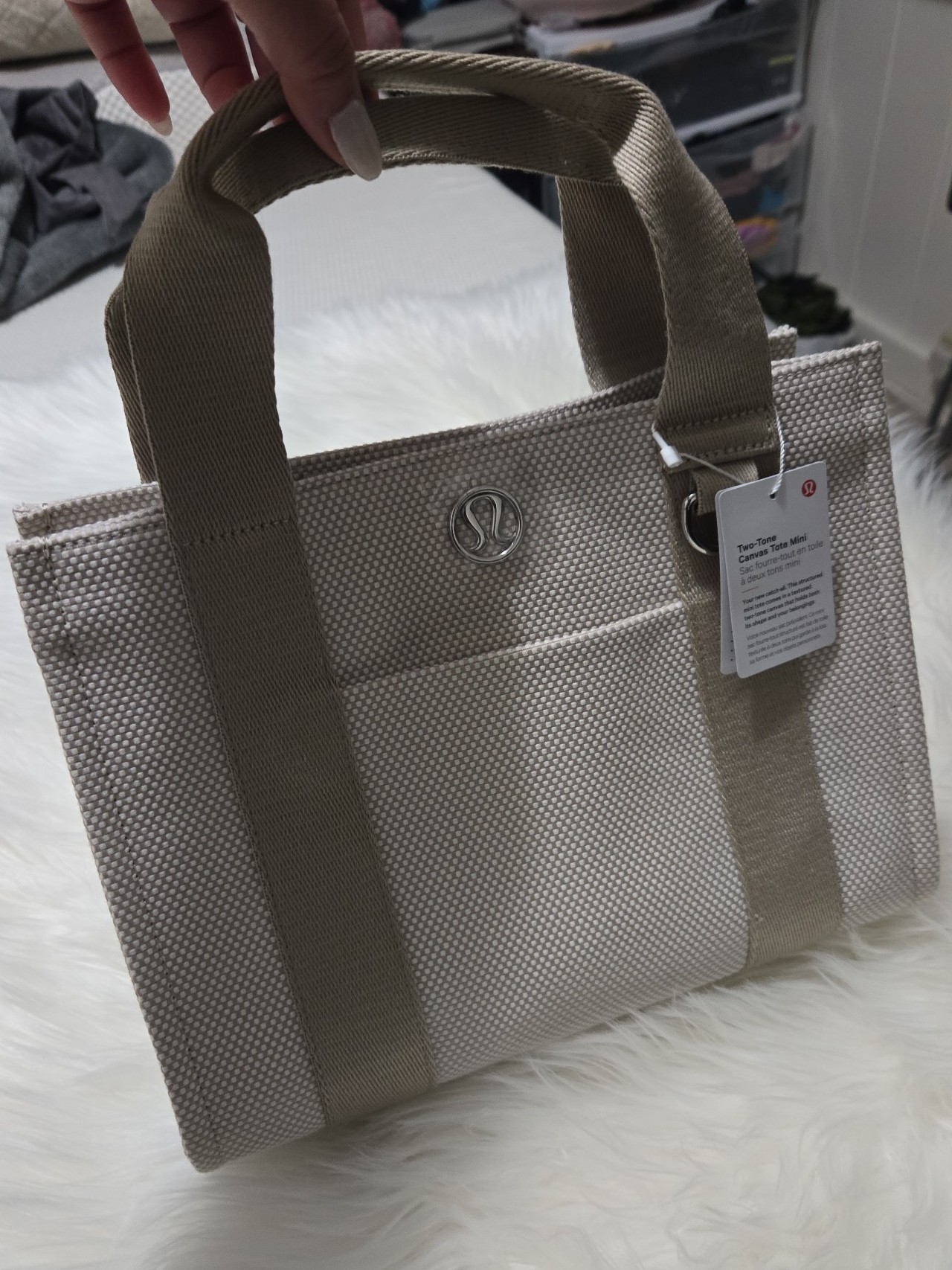 Lululemon Two-Tone Canvas Tote Mini