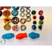 Beyblades Toy Lot with Launchers Rip Cords Etc Spinning Toy Playset BIN 6