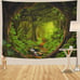 Forest Tapestry Nature Tree Cave Tapestry