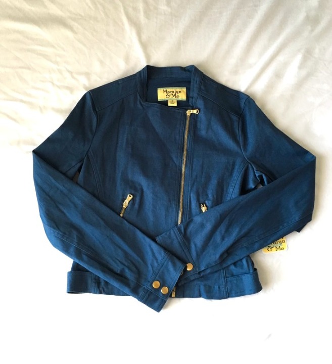 Blue Twill Motto Jacket