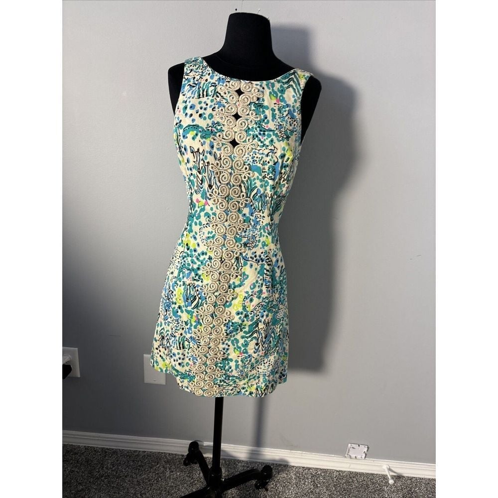 Lilly Pulitzer Ember Sea Oat Escapades in the Everglades Printed Shift Dress 4