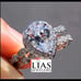 New 18k white gold wedding ring set
