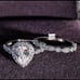 New 18k white gold wedding ring set