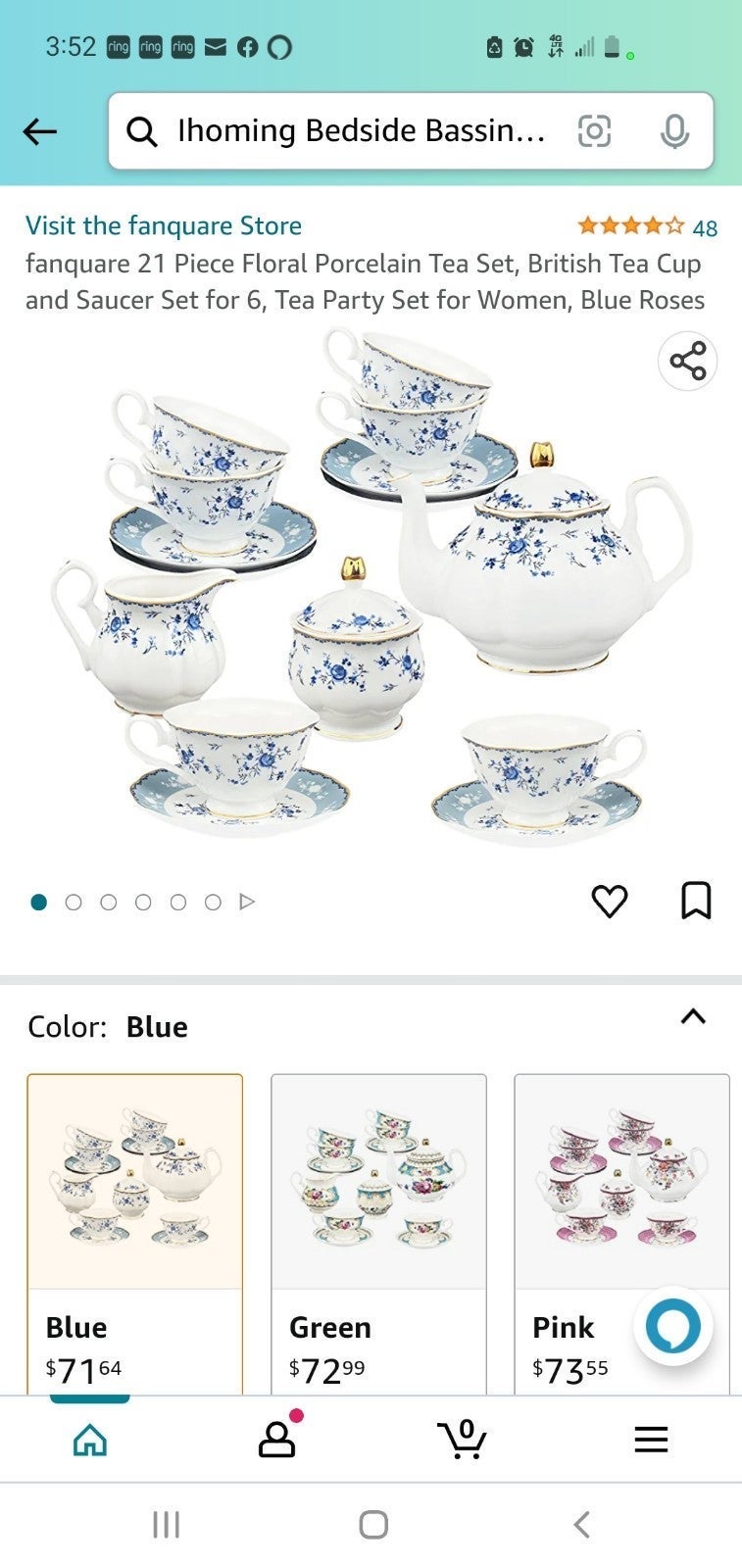 Porcelain tea set