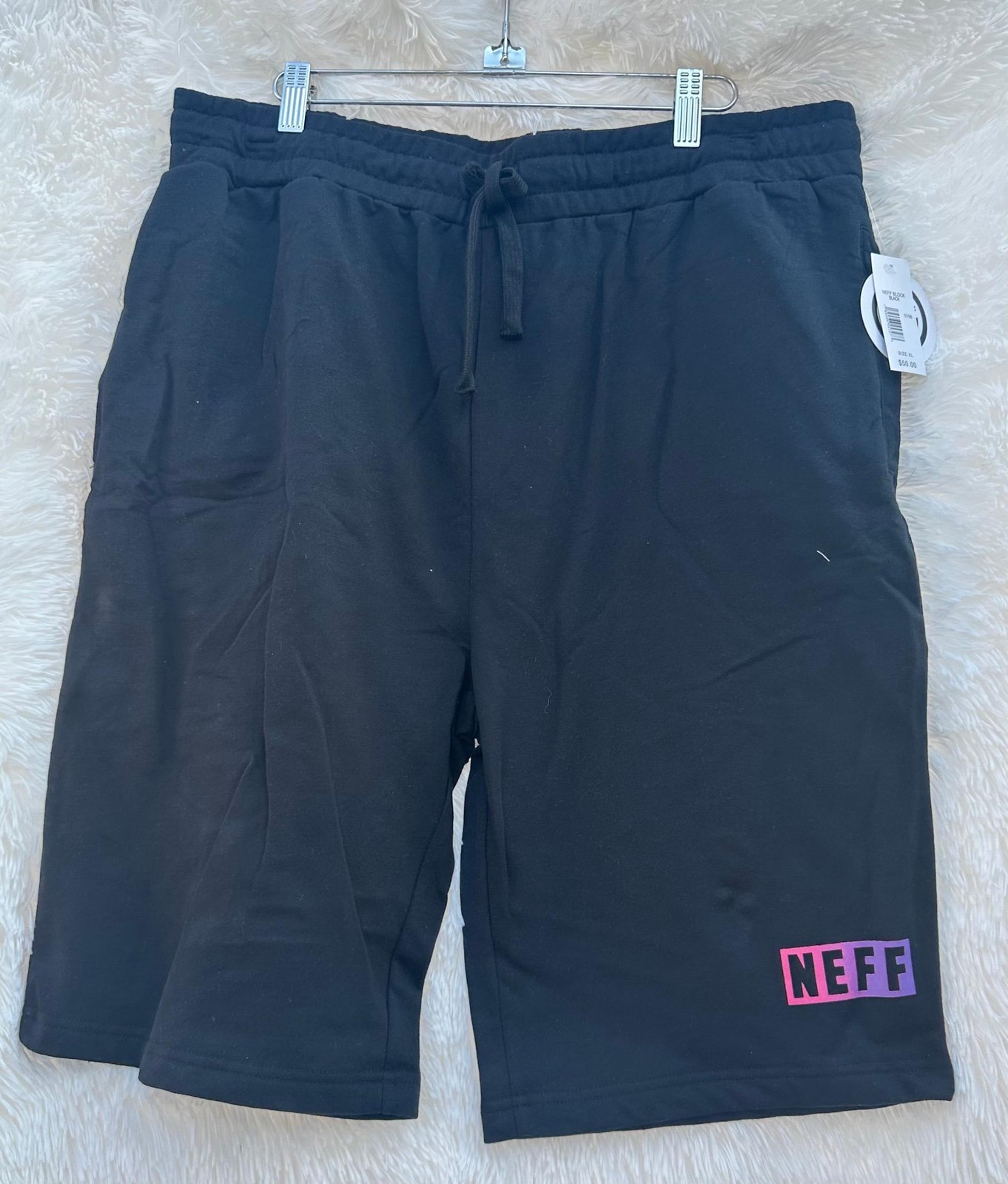 New men Neff black shorts in size medium