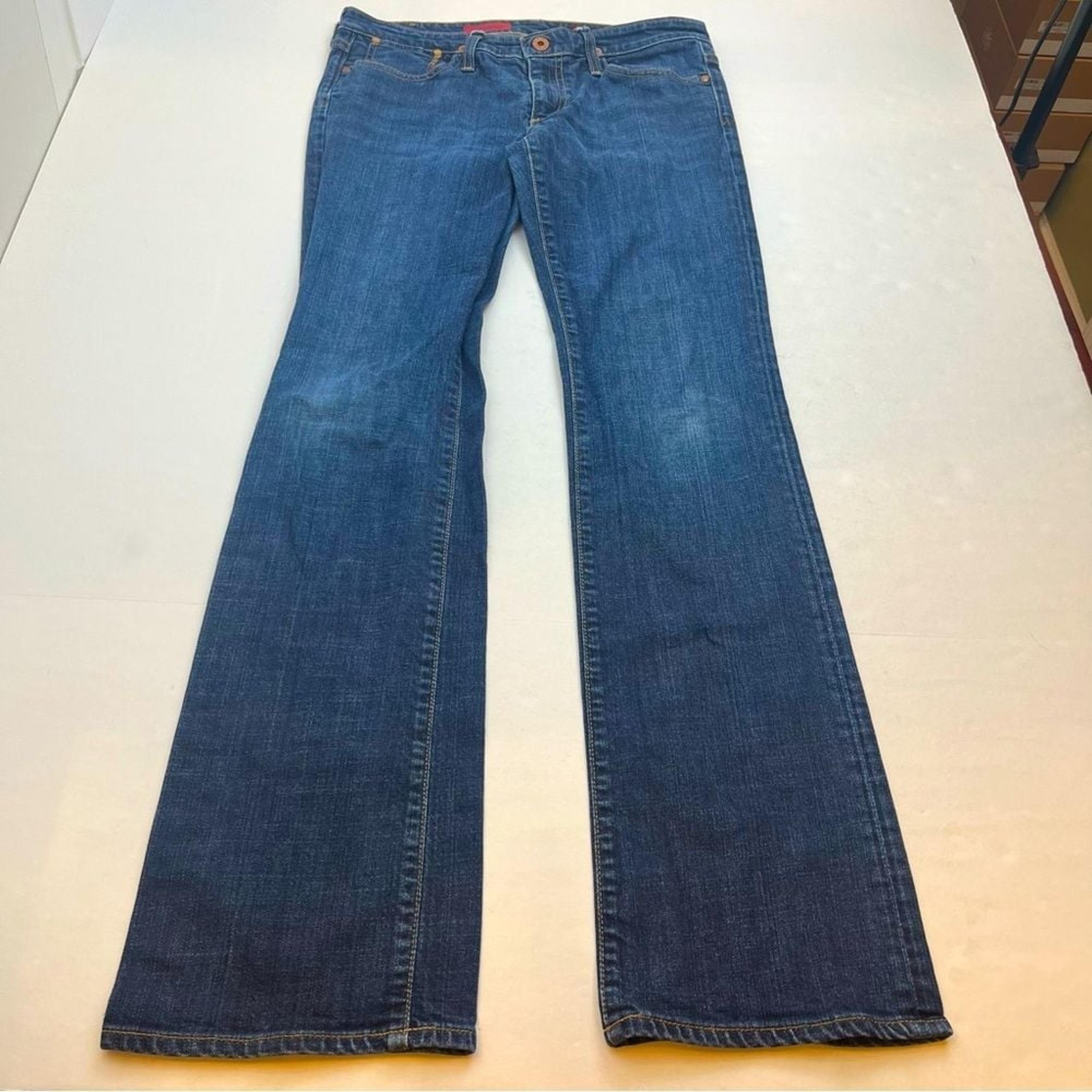 AG Adriano Goldschmied The Kiss Womens Size 29R 29 Regular Blue Denim Jean *FLAW