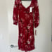 NWT Reformation Mabille Red Floral Slit Midi Dress