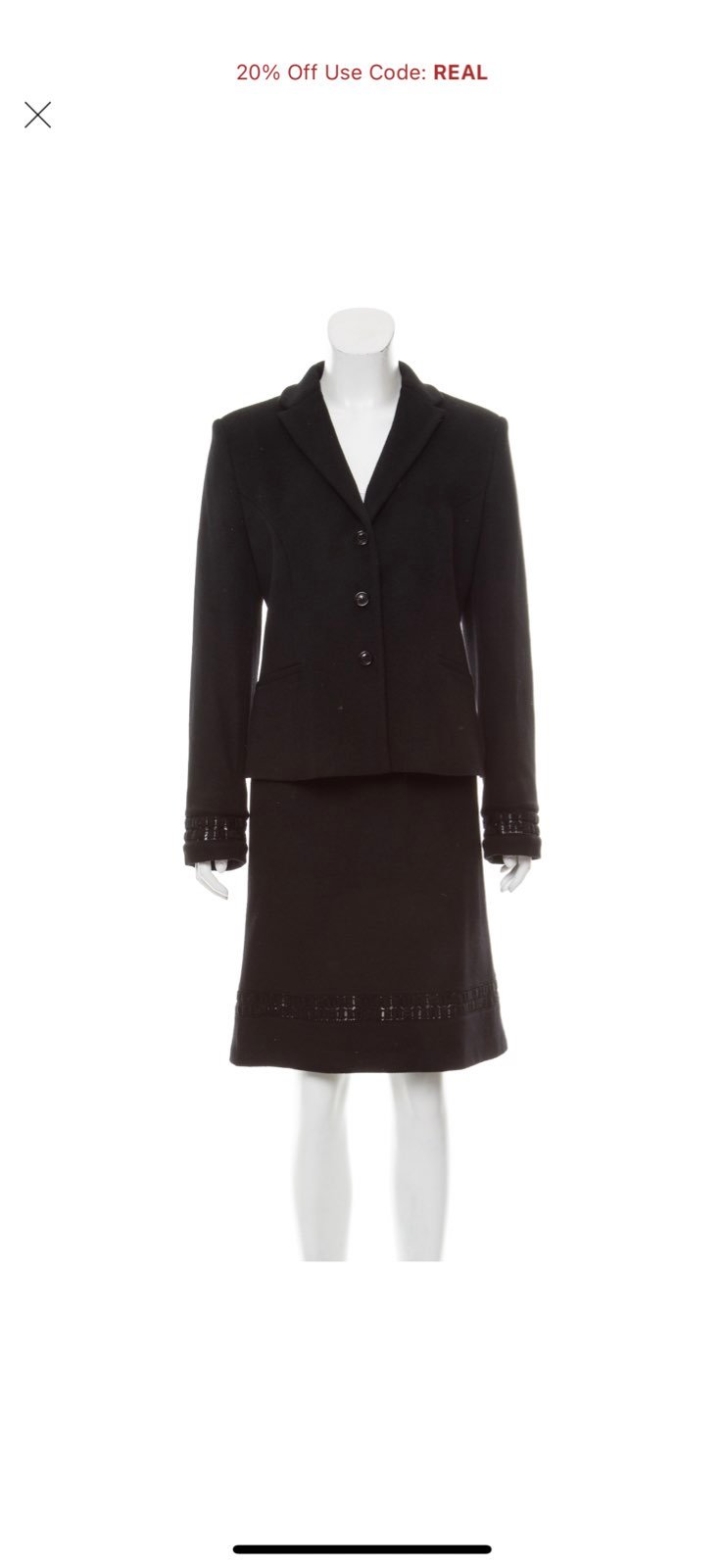 Carolina Hererra wool suit size 10