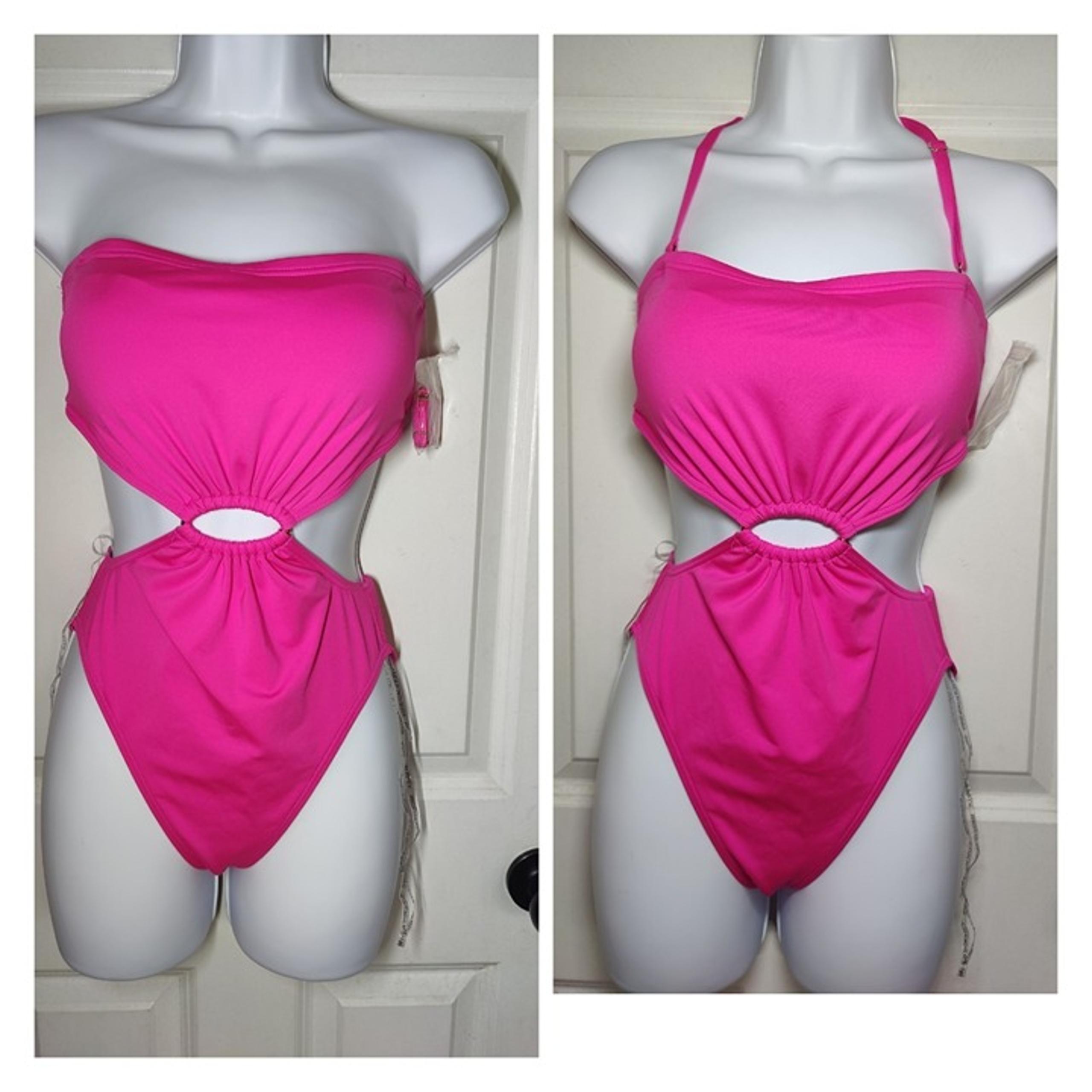 Michael Michael Kors Fuschia Monokini/One-Piece Swimsuit Convertible Halter 8 Nw