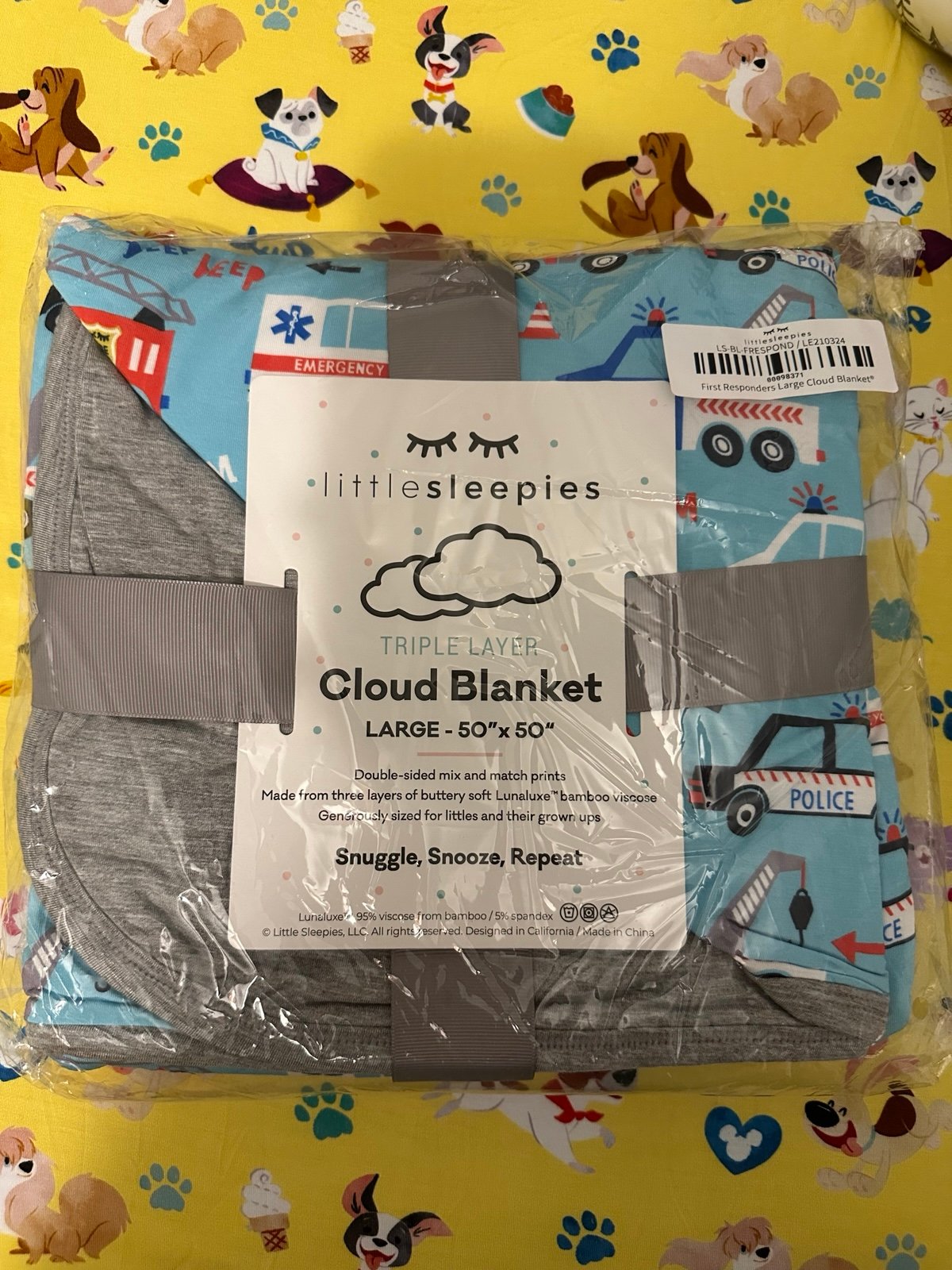 Little Sleepies To The Rescue First Responders Cloud Blanket
