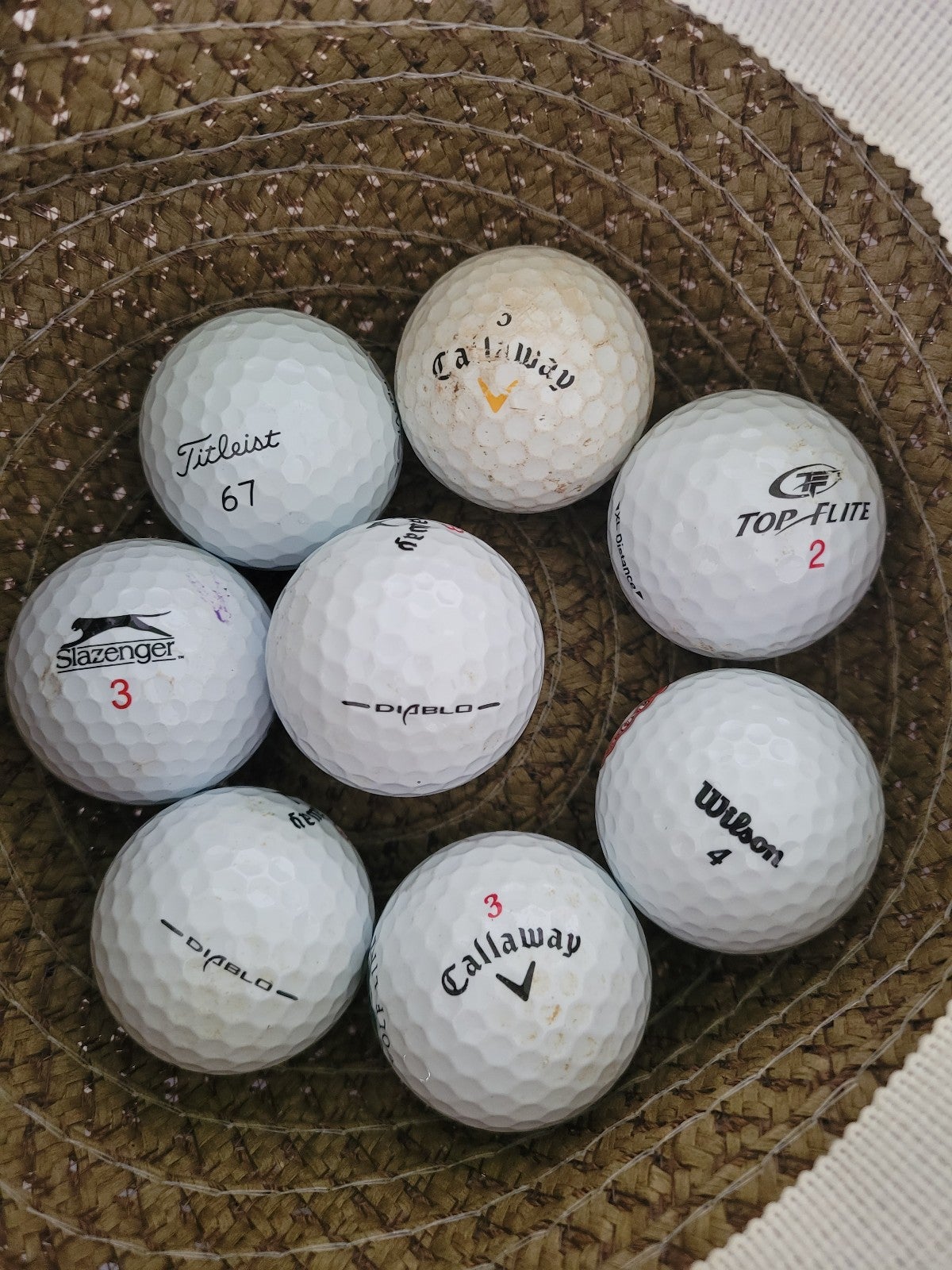 Golf balls set of 8