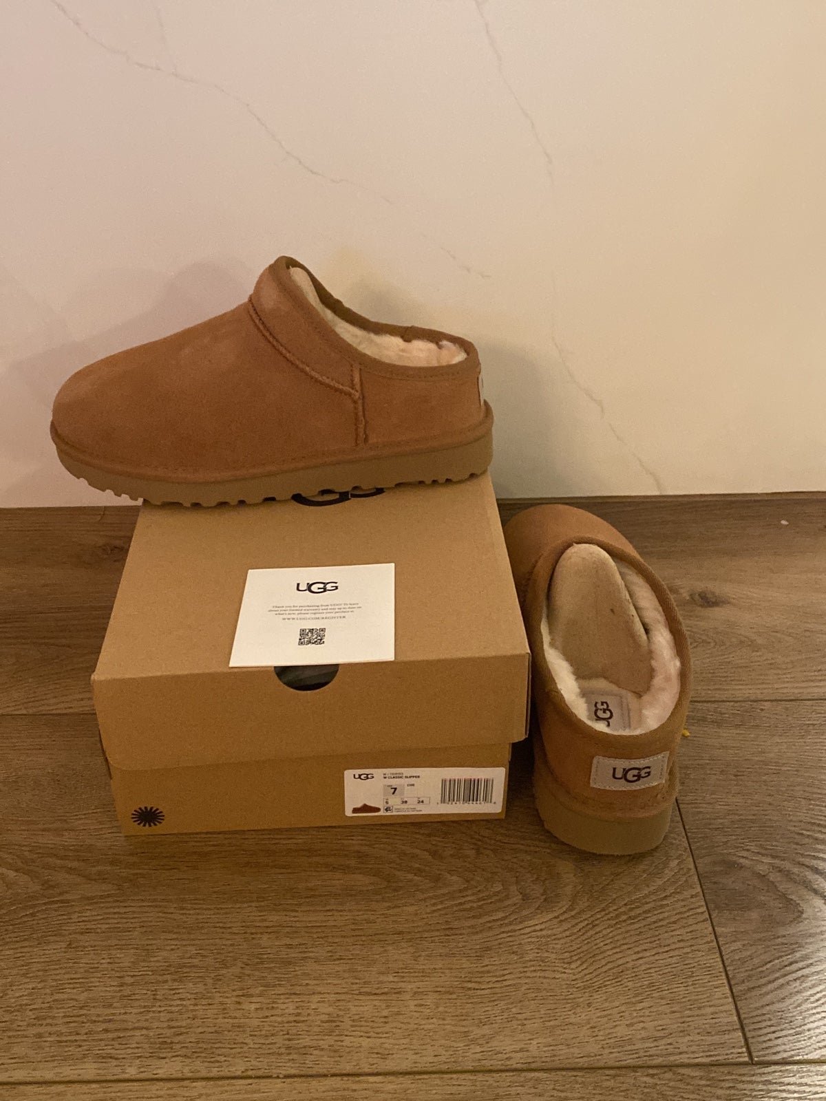 Ugg classic mini slipper chestnut size 7