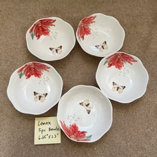 LENOX 5pc all-purpose bowl set Butterfly meadow