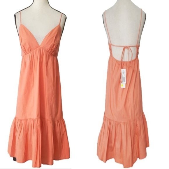 L*SPACE CORAL MINI RUFFLE NORA DRESS OR COVERUP NEW WITH TAG