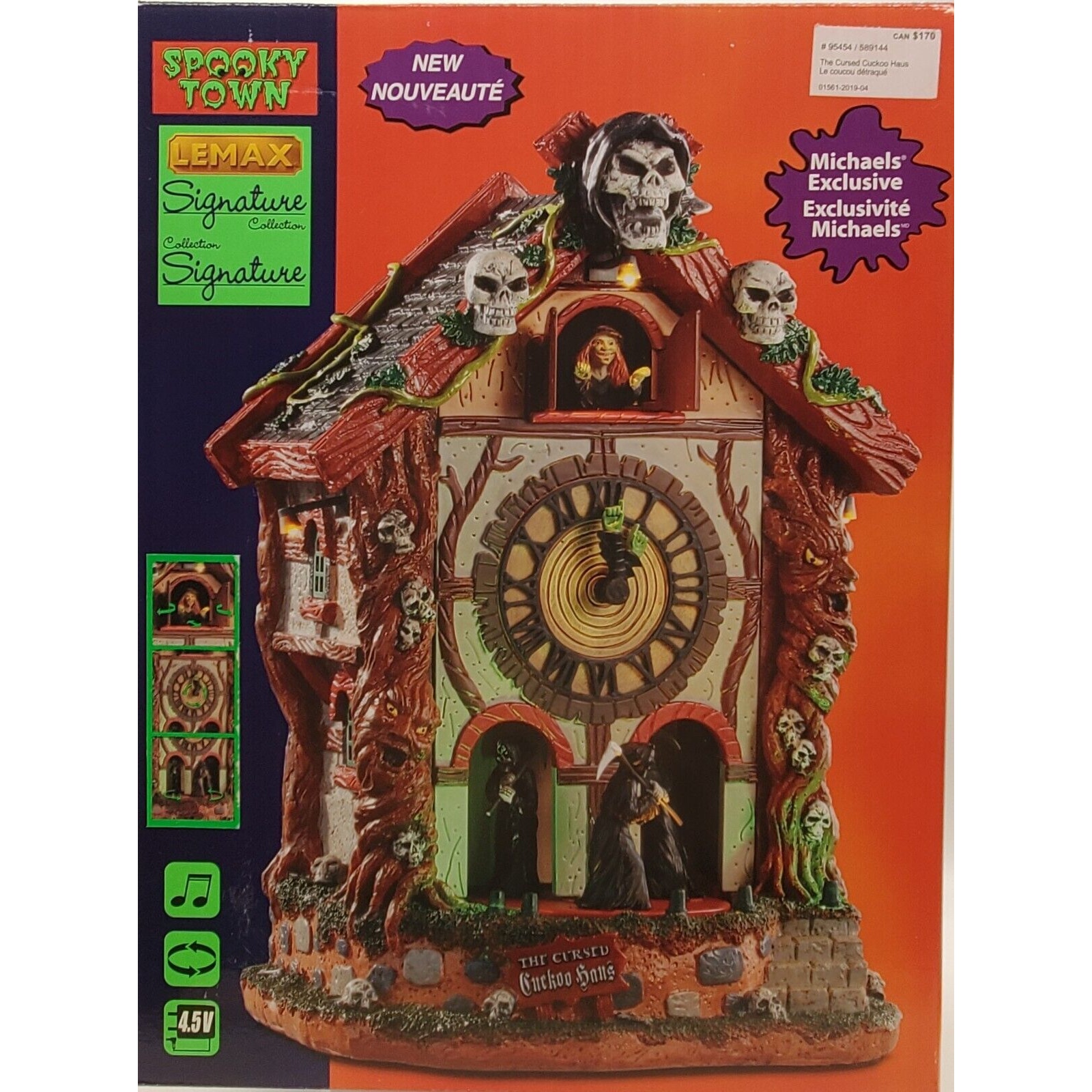 Lemax Spooky Town 2019 The Cursed Cuckoo Haus Signature Spooky Town #95454