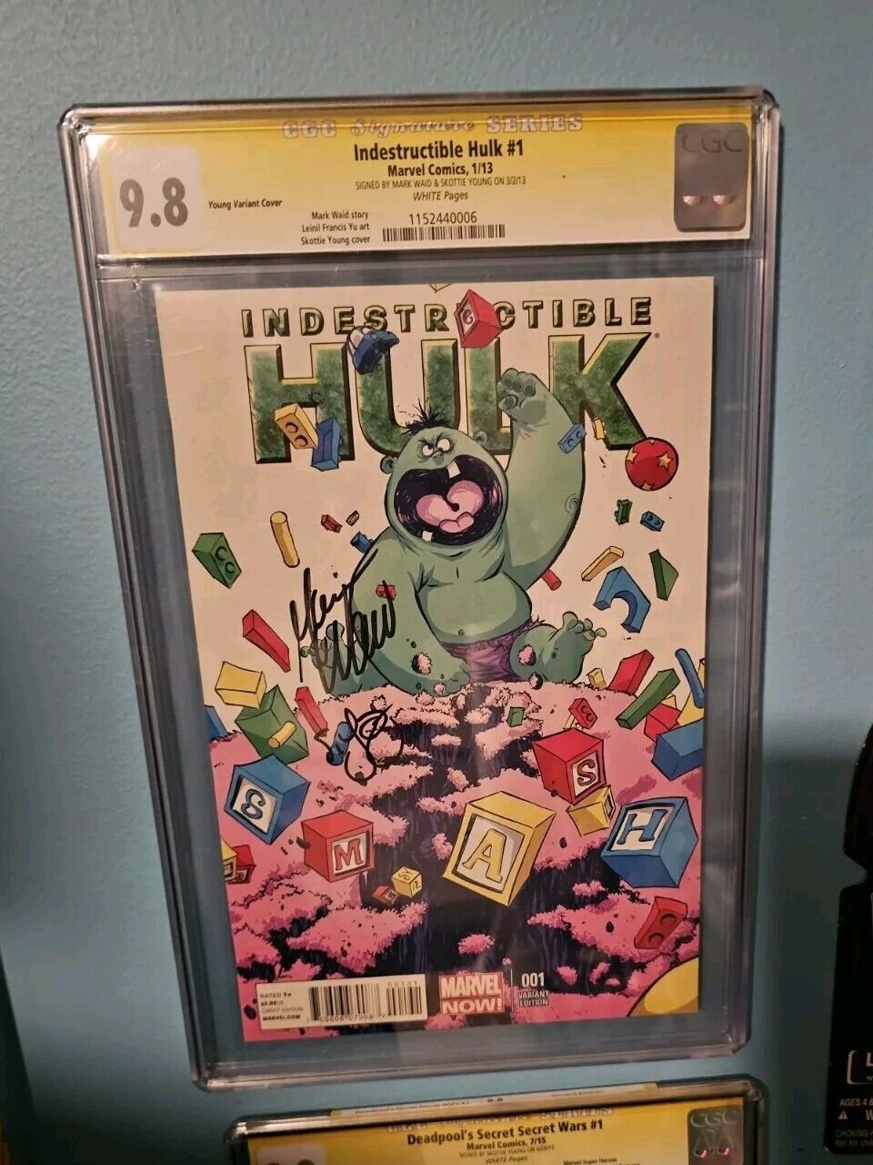 Indestructible Hulk #1 Skottie Young Variant CGC 9.8 - Signed