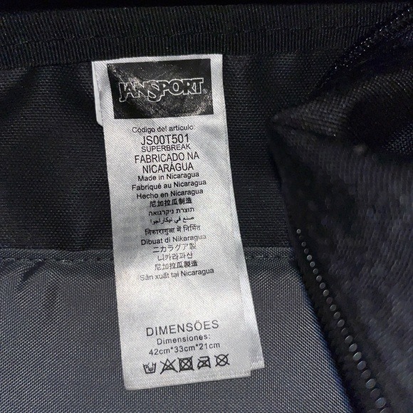 JANSPORT Black on sale SuperBreak One Backpack Lightweight School Book-bag