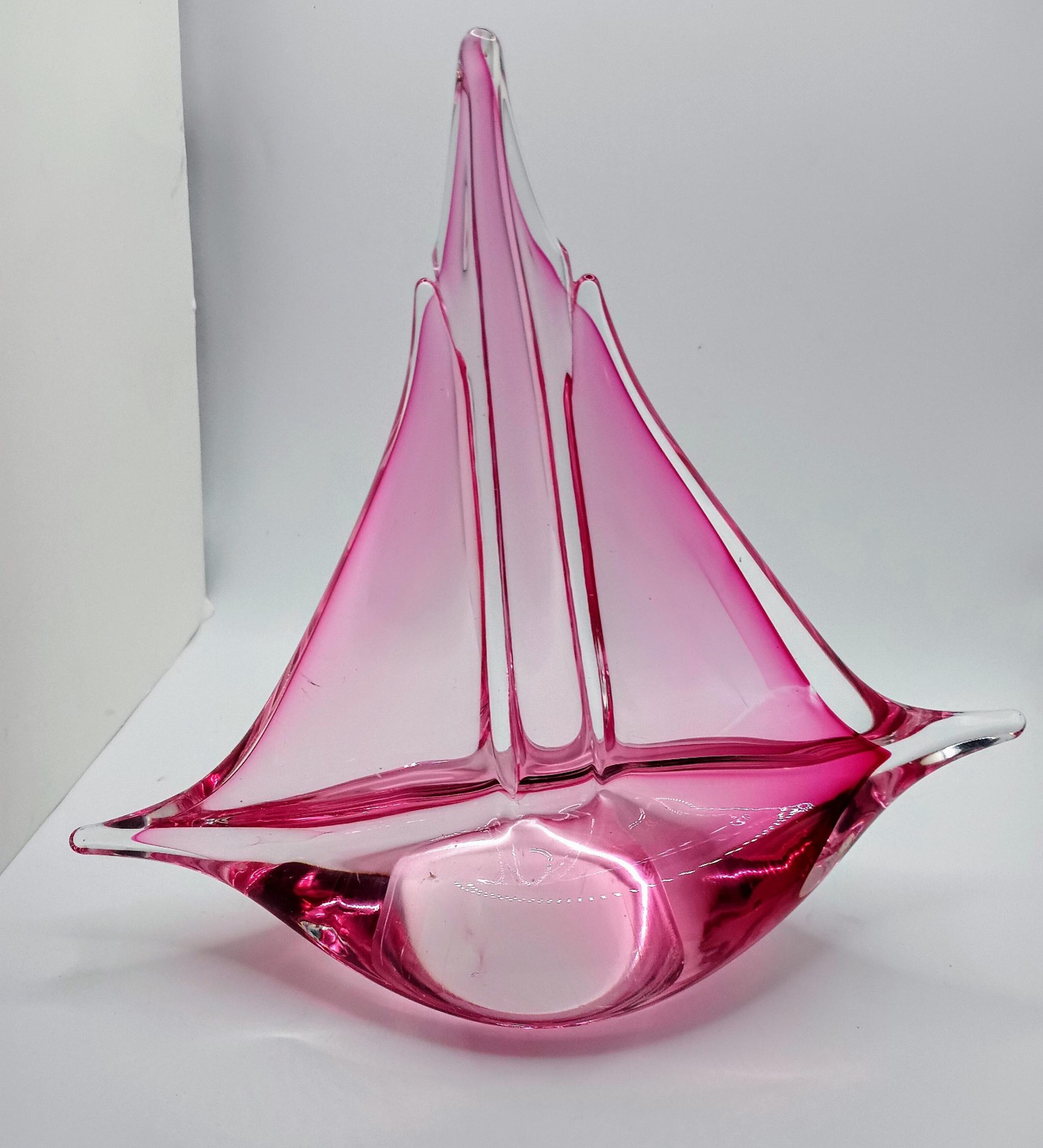 MCM Art Glass Sailboat