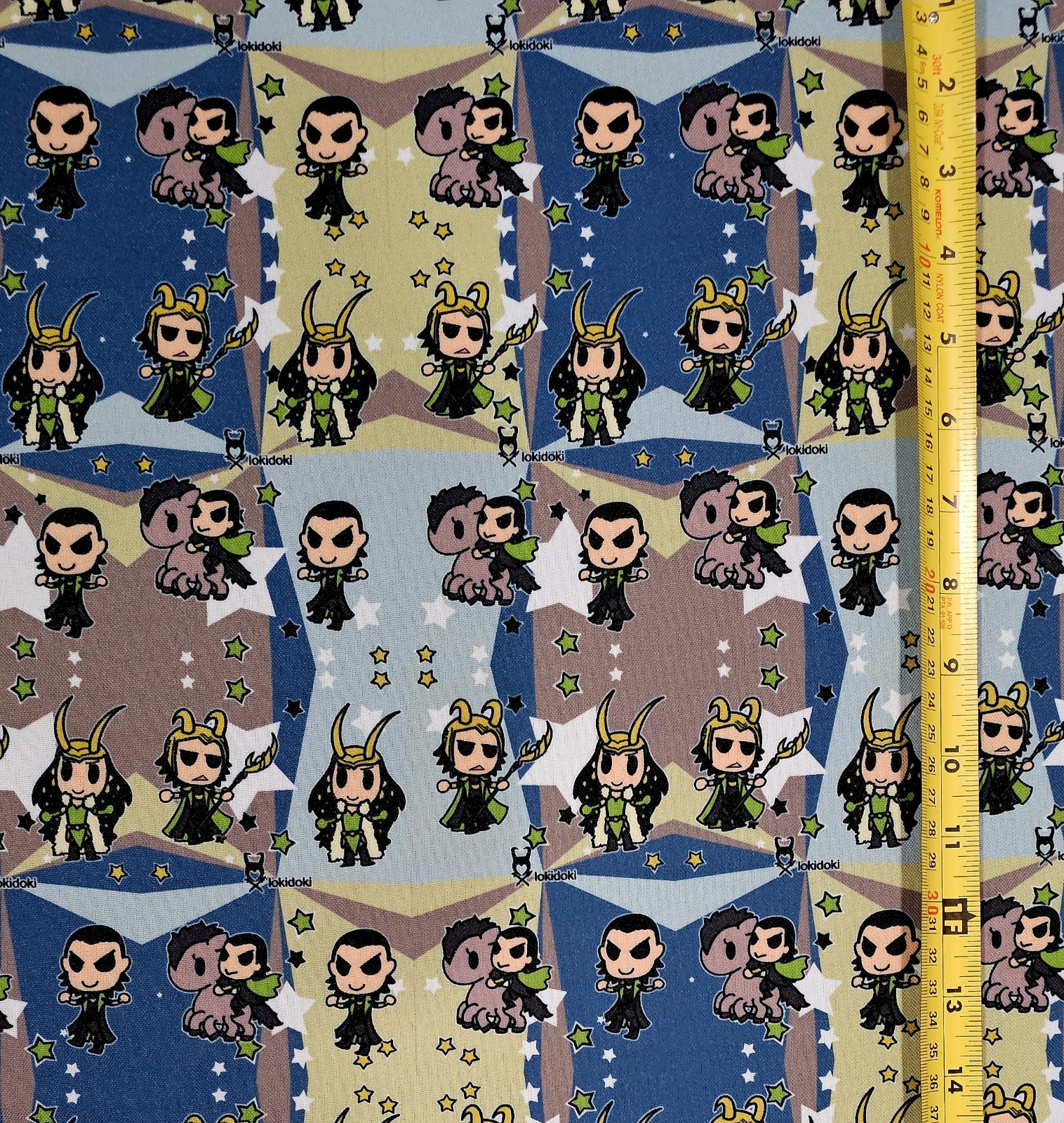 LOKI TOKI DOKI KAWAII 1 YARD FABRIC (36 X58 ) BRAND NEW