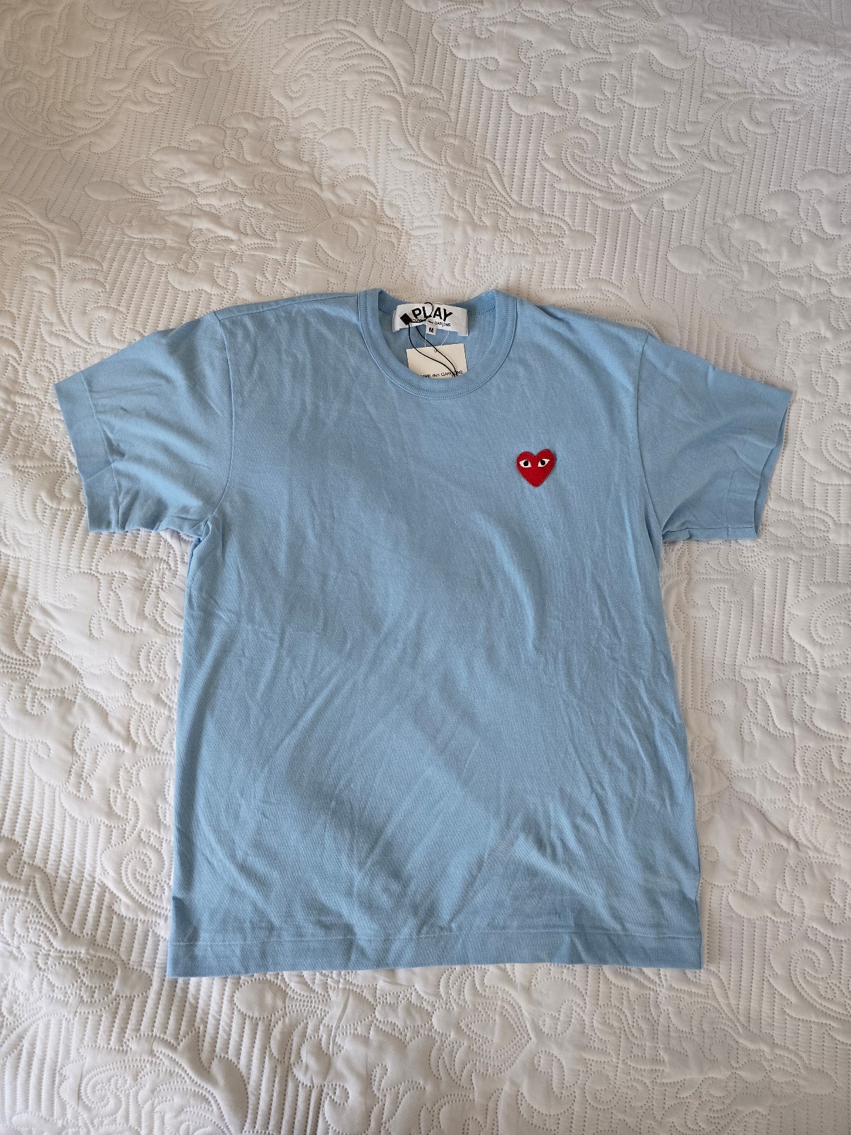 Comme Des Garçons Garcons Play Blue TShirt New With Tags