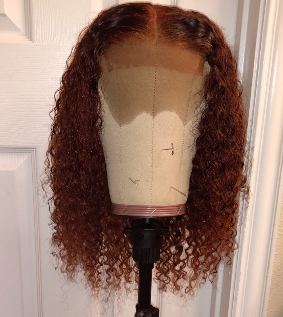 Ginger/copper color curly wig
