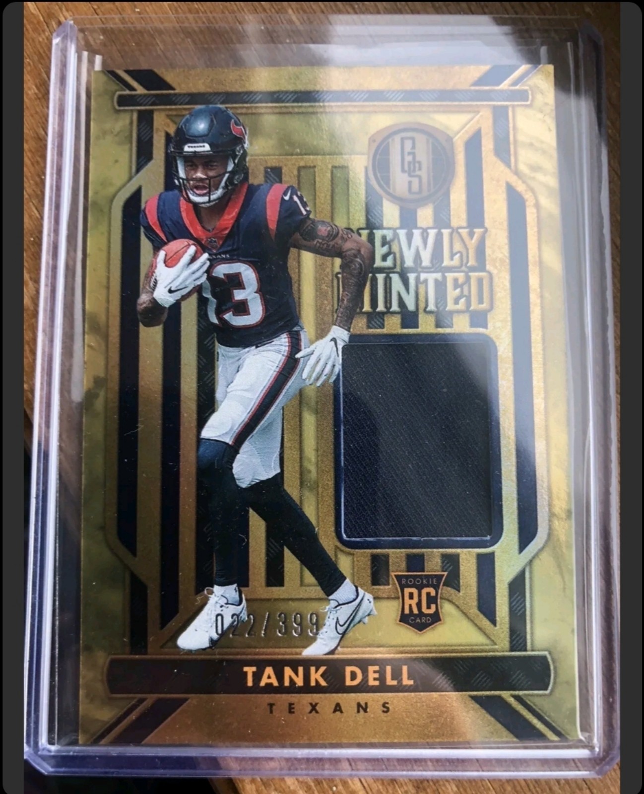 2023 Panini Gold Standard Tank Dell Newly Minted RC Patch /399 Houston Texans