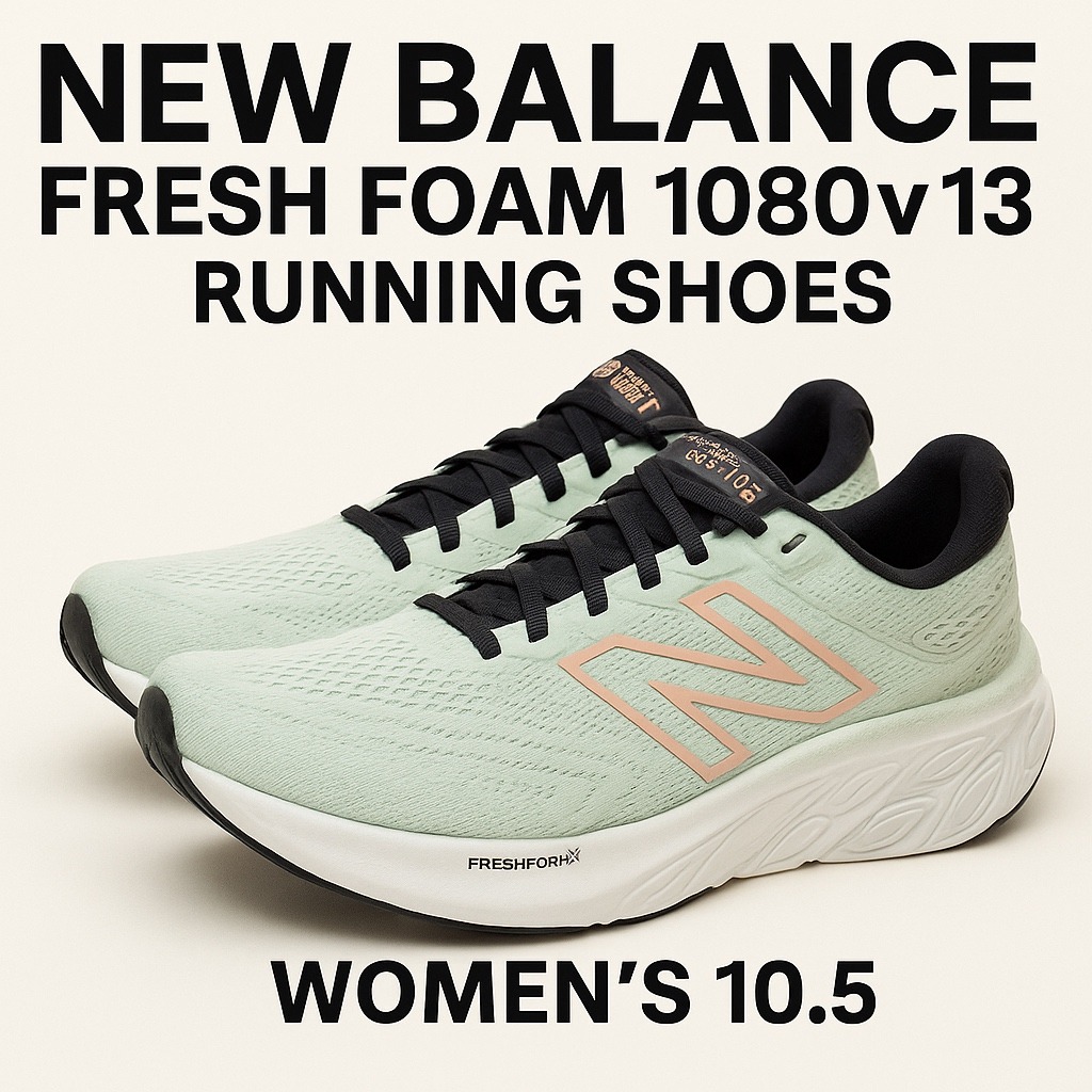 New Balance Fresh Foam 1080v13 Running Shoes W1080ACC Women's 10.5 Aqua Peach