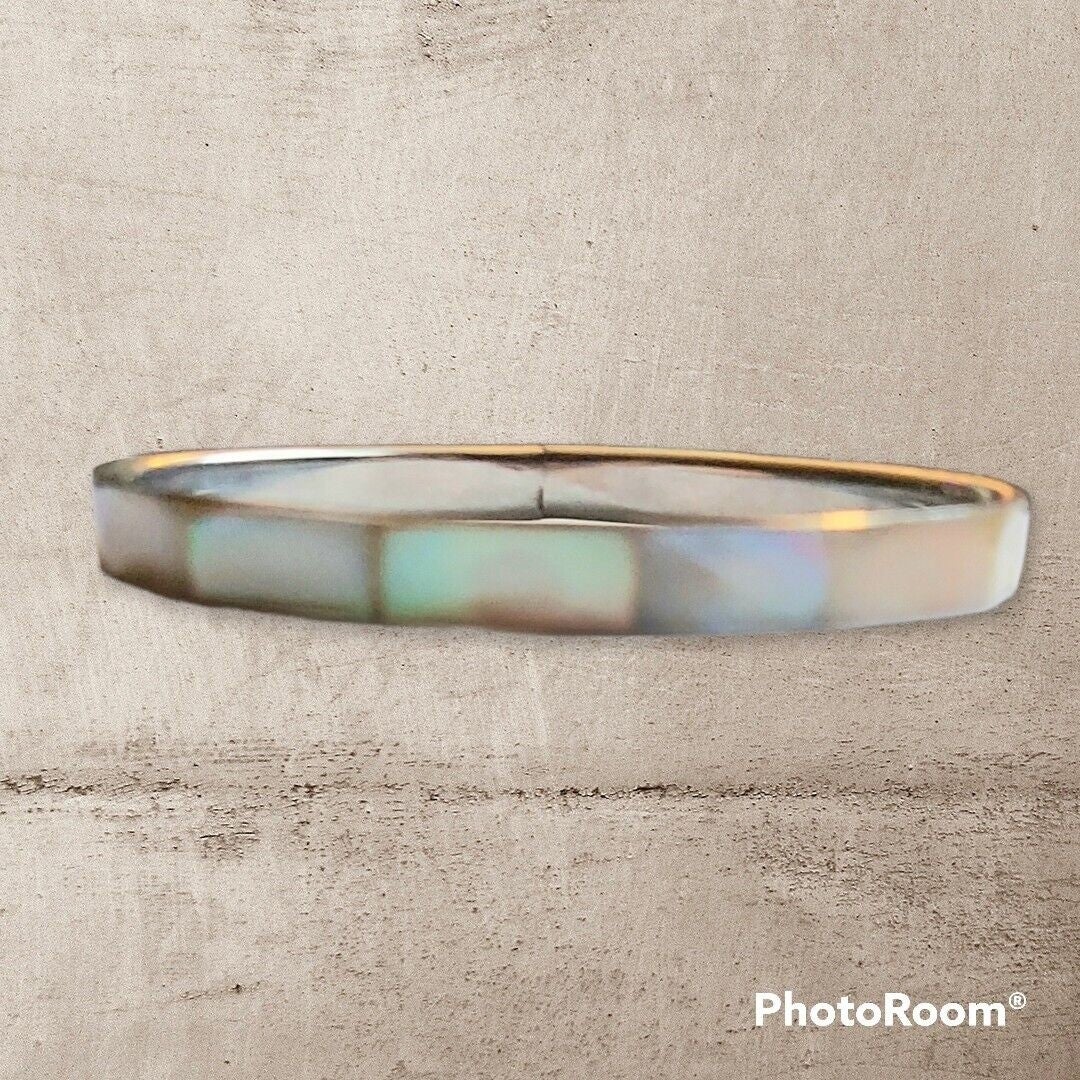 Mother of Pearl Vintage Bangle Bracelet