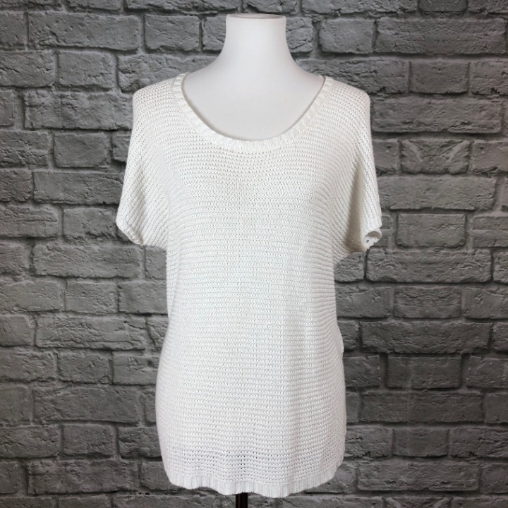 Lucky Oceanside White Eyelet Sweater Tee