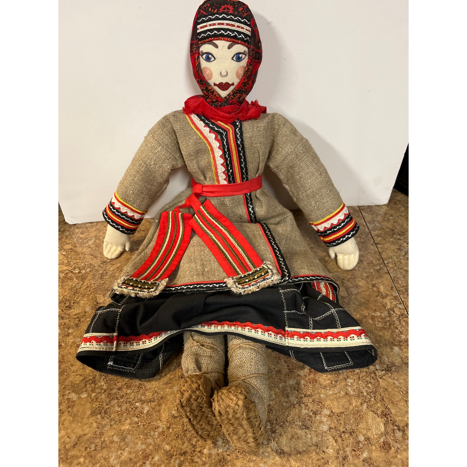 Cloth doll by Alexandria Kukinova Moscow VTG