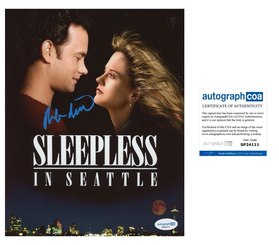 ROB REINER SIGNED SLEEPLESS IN SEATTLE HOLLYWOOD DIRECTOR 8x10 PHOTO - ACOA COA