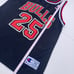 Vintage Champion Steve Kerr #25 Chicago Bulls Large 44 NBA Black Away Jersey