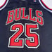 Vintage Champion Steve Kerr #25 Chicago Bulls Large 44 NBA Black Away Jersey
