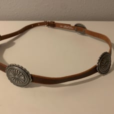 Genuine Leather Concho Belt