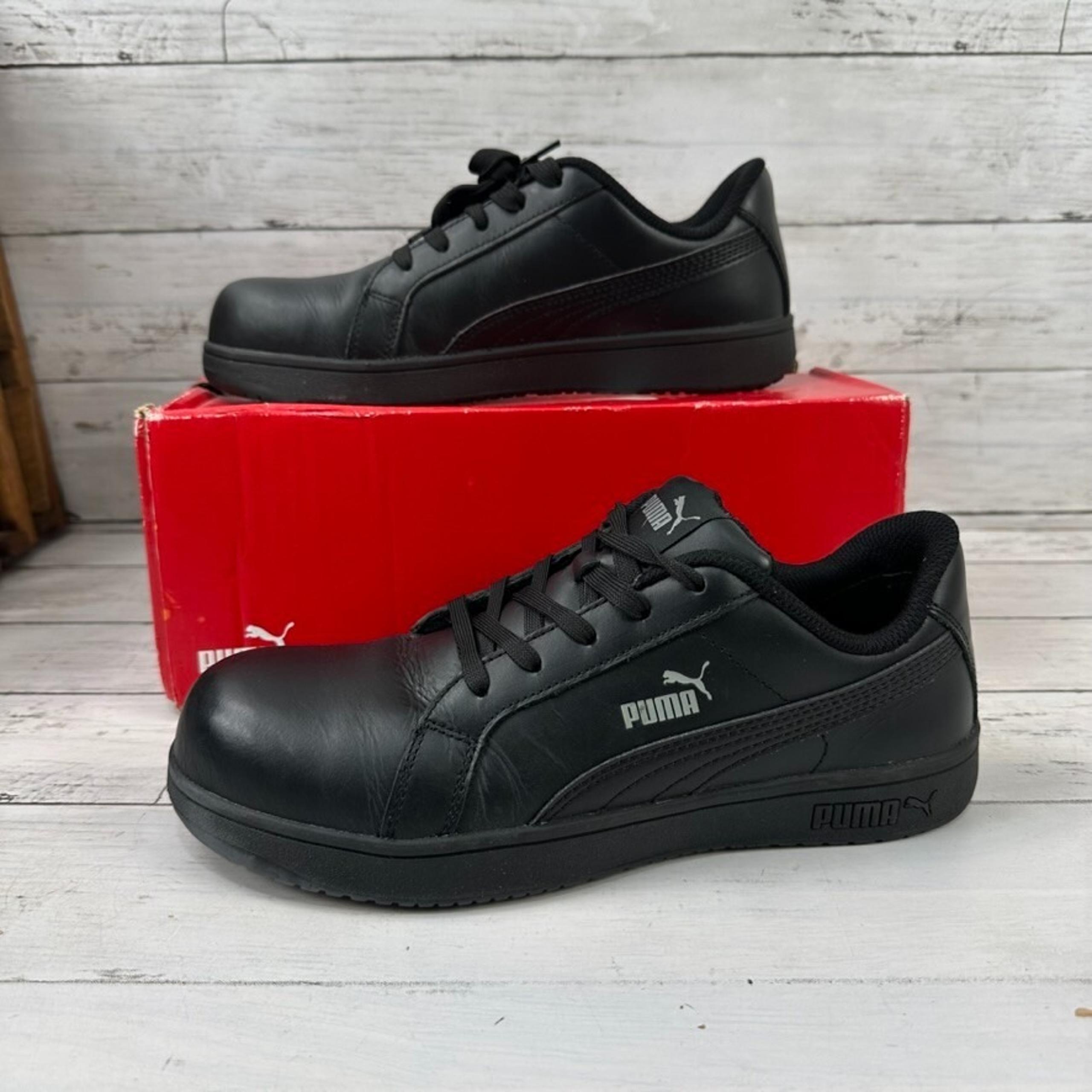 Puma Womens Iconic Safety Black Work & Safety Shoes 8 EUC