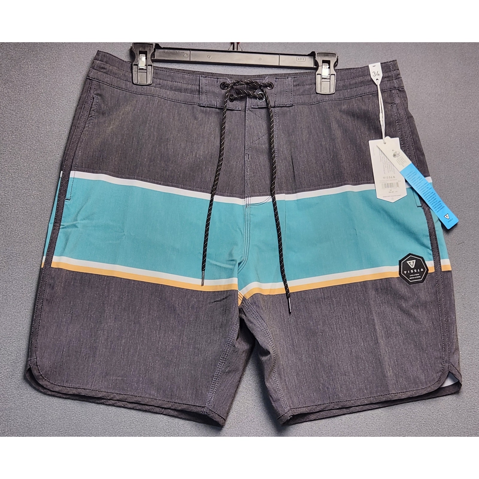 NEW Vissla Mens Boardshorts Size 34 The Point 19.5