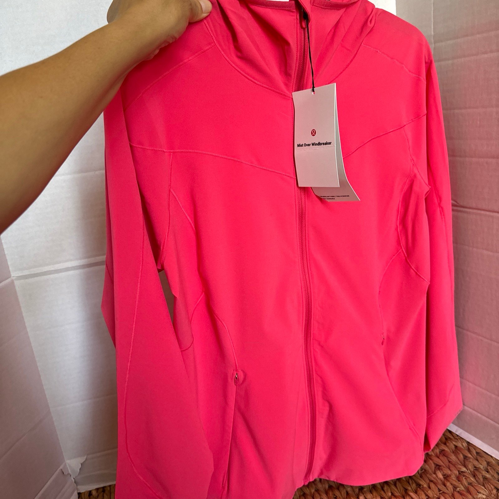 Lululemon Mist Over Windbreaker Size 8 Glaze Pink