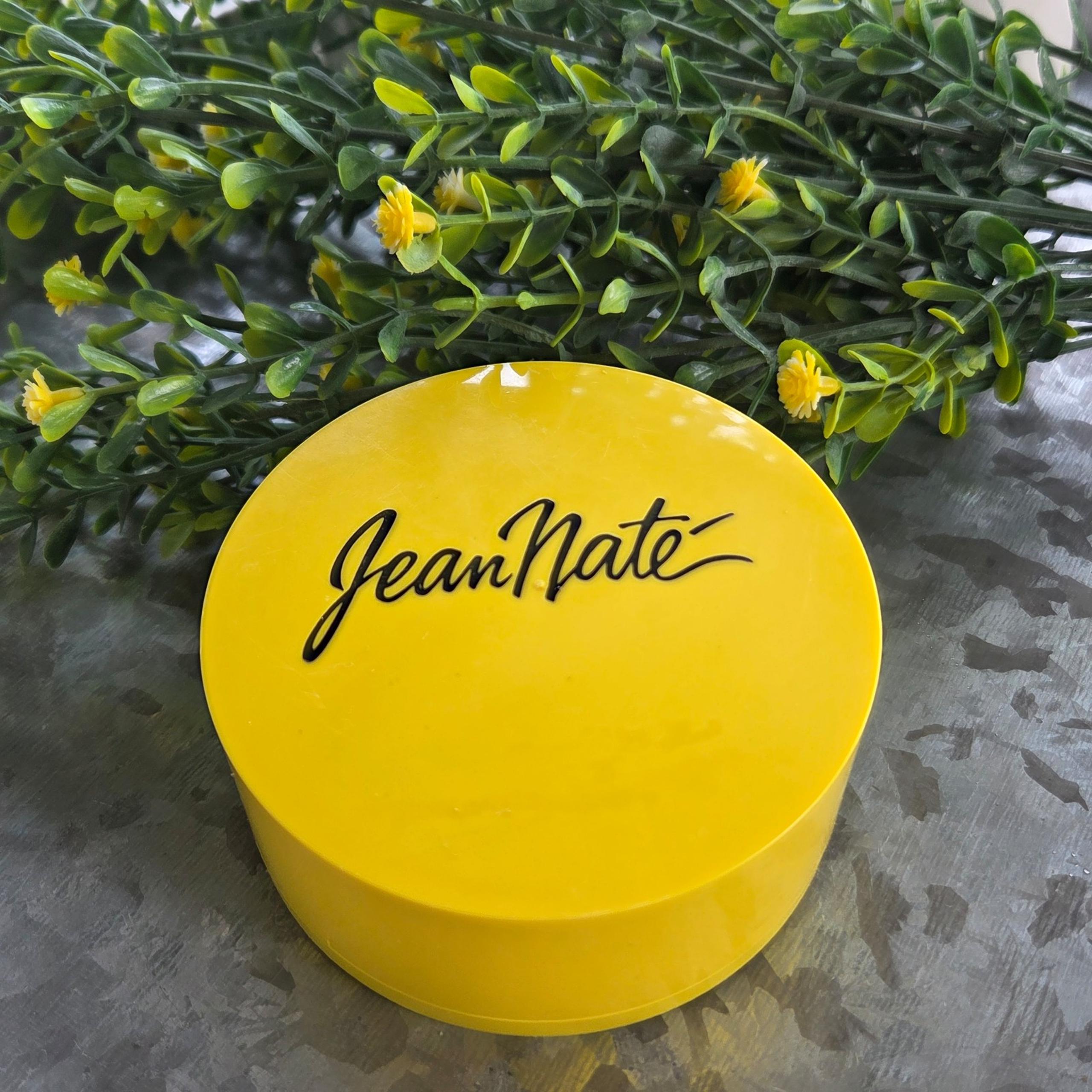 Vintage Jean Nate Perfumed Bath Powder 2 oz with Puff Opened Mostly FULL Revlon