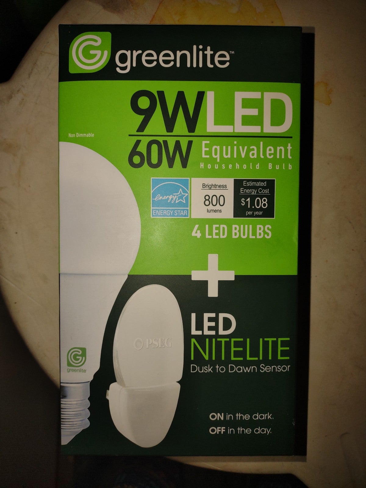 Greenlite Led lightbulbs 9 watt