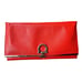 Salvatore Ferragamo Pamplona Pebble Red Leather Long Wallet