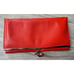 Salvatore Ferragamo Pamplona Pebble Red Leather Long Wallet