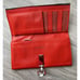 Salvatore Ferragamo Pamplona Pebble Red Leather Long Wallet