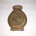 Vintage Snail Swirl Stoneware Vase Earthy Japandi Masculine