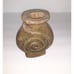 Vintage Snail Swirl Stoneware Vase Earthy Japandi Masculine