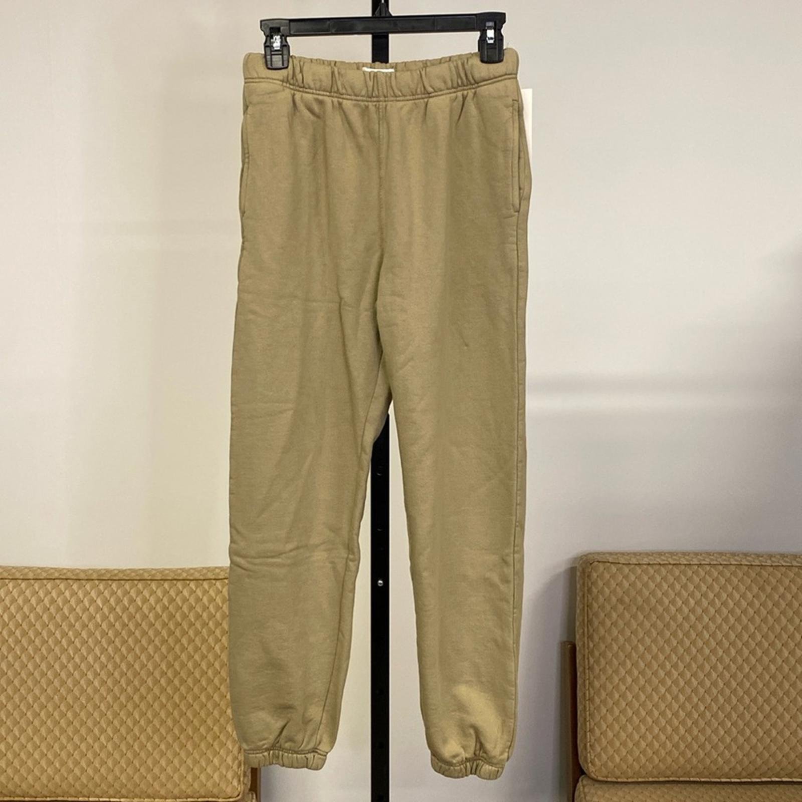 MATE the Label Organic Fleece Relaxed Pocket Sweatpants, NWT, Size XS